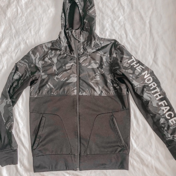 North face hood pullover zip up jacket - Picture 2 of 4